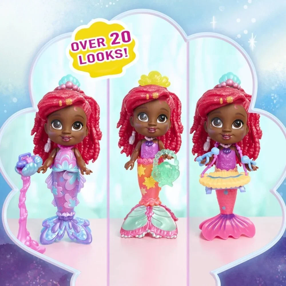 Disney Junior Ariel Pop Tails Deluxe Sea-Beat 7-inch Figure and Accessories Set